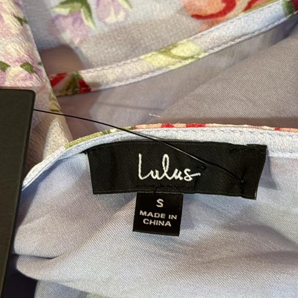 NWT Lulus Floral Halter Top Swing Dress Tie Back Lined Size Small - Picture 8 of 10